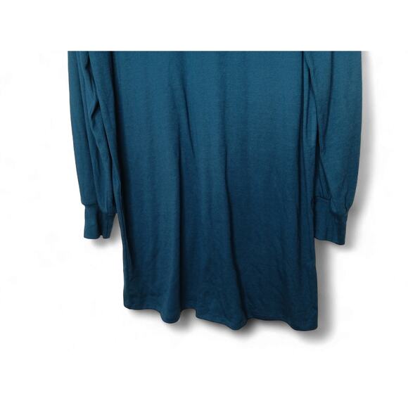 New with Tags Three Dots Moonlit Ocean V-Neck Long Sleeve Tunic Top Size M Blue - Picture 4 of 13